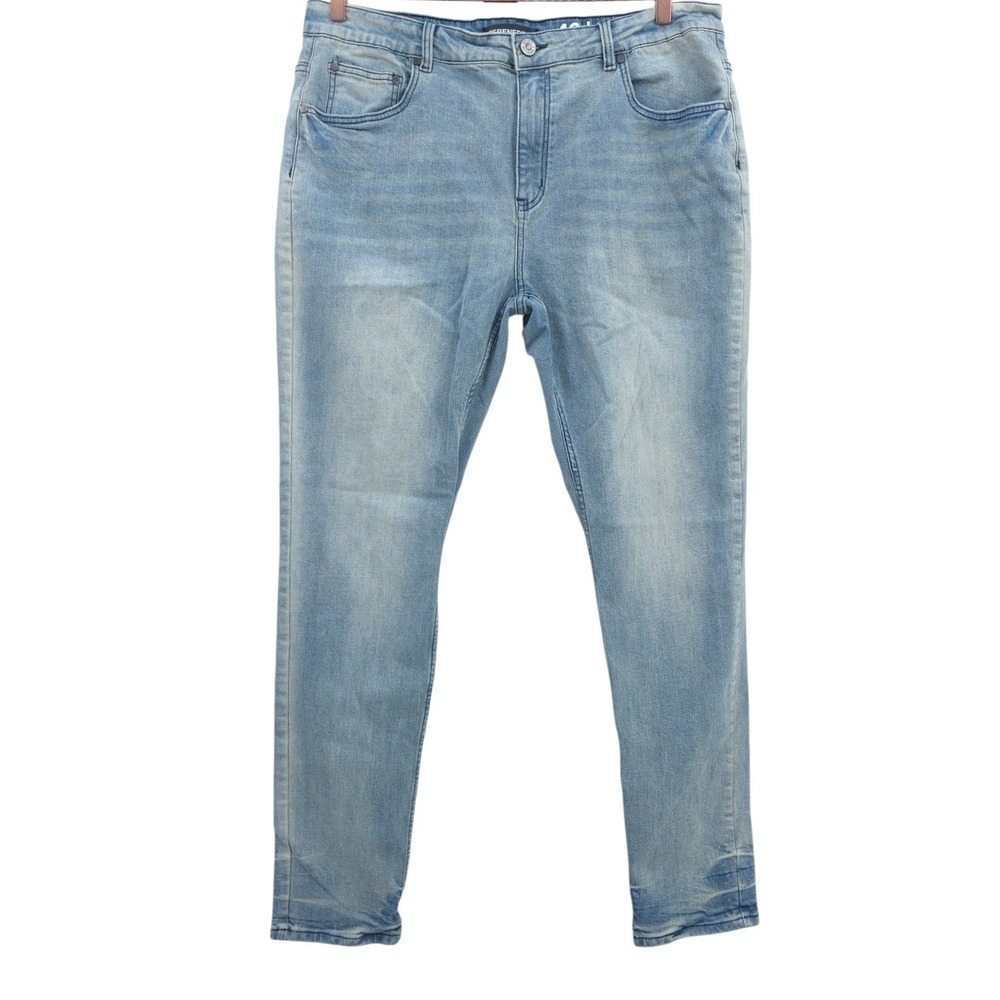 Serenede Mens 40 Potala Palace Fitted Distressed Skinny Jeans